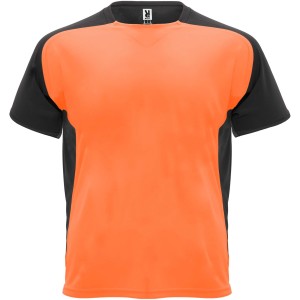 Roly Bugatti rvid ujj gyerek sportpl, fluor orange, solid black