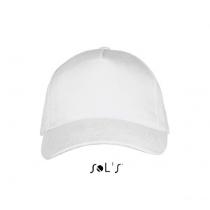 Sols Long Beach 5 paneles sapka, White/French Navy, U