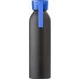 Alumnium palack, 650 ml, fekete/vilgoskk