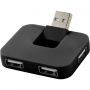 Gaia 4 portos USB eloszt, fekete